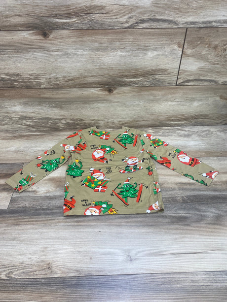 H&M Santa Shirt Brown sz 3-4T - Me n Mommy To Be