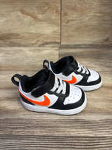 Nike Court Borough Low 2 TD 'White Black Orange' Sneakers sz 4c