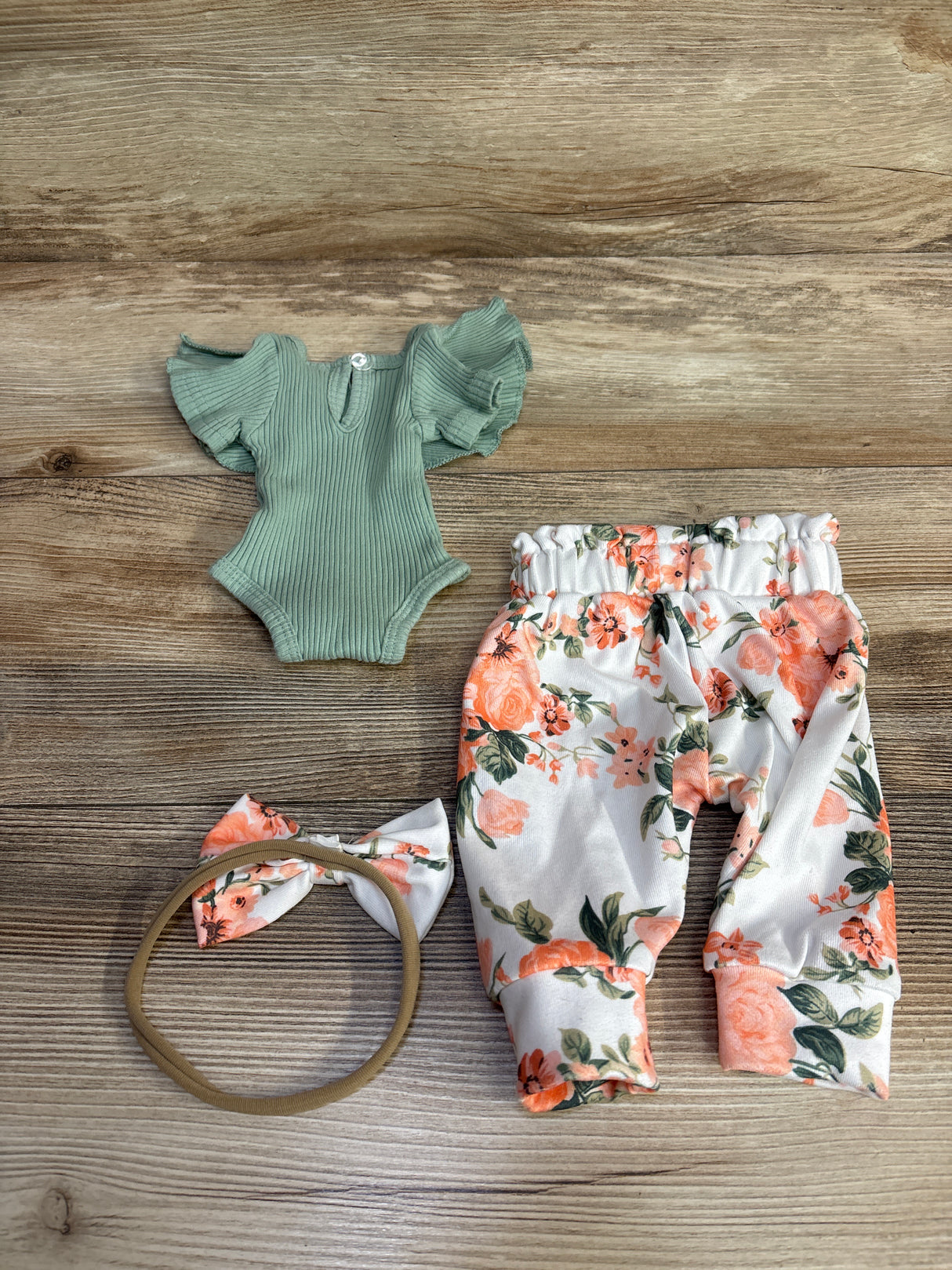 3pc Set Green sz Preemie