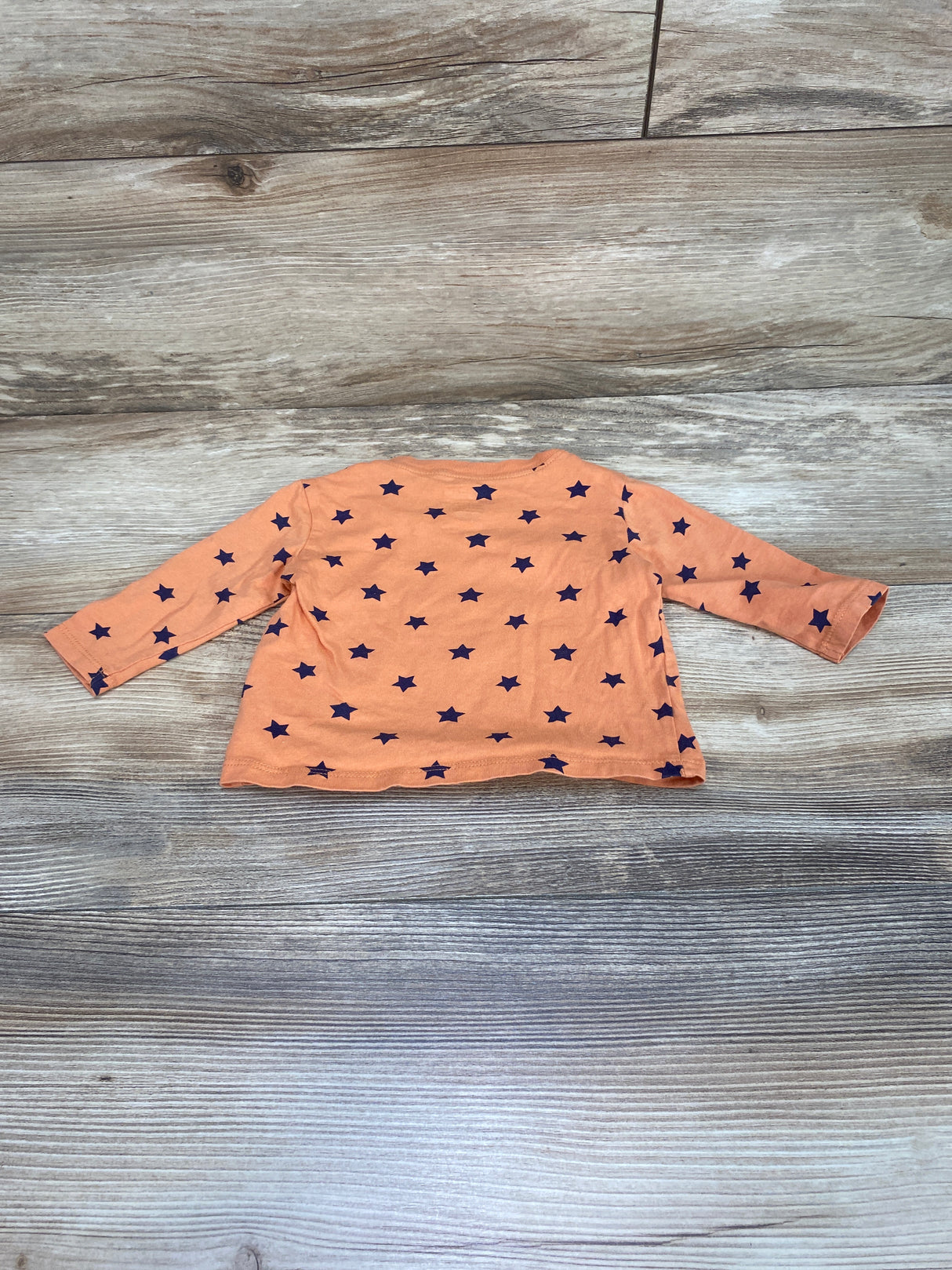 Mighty Goods Star Print Shirt Orange sz 3m