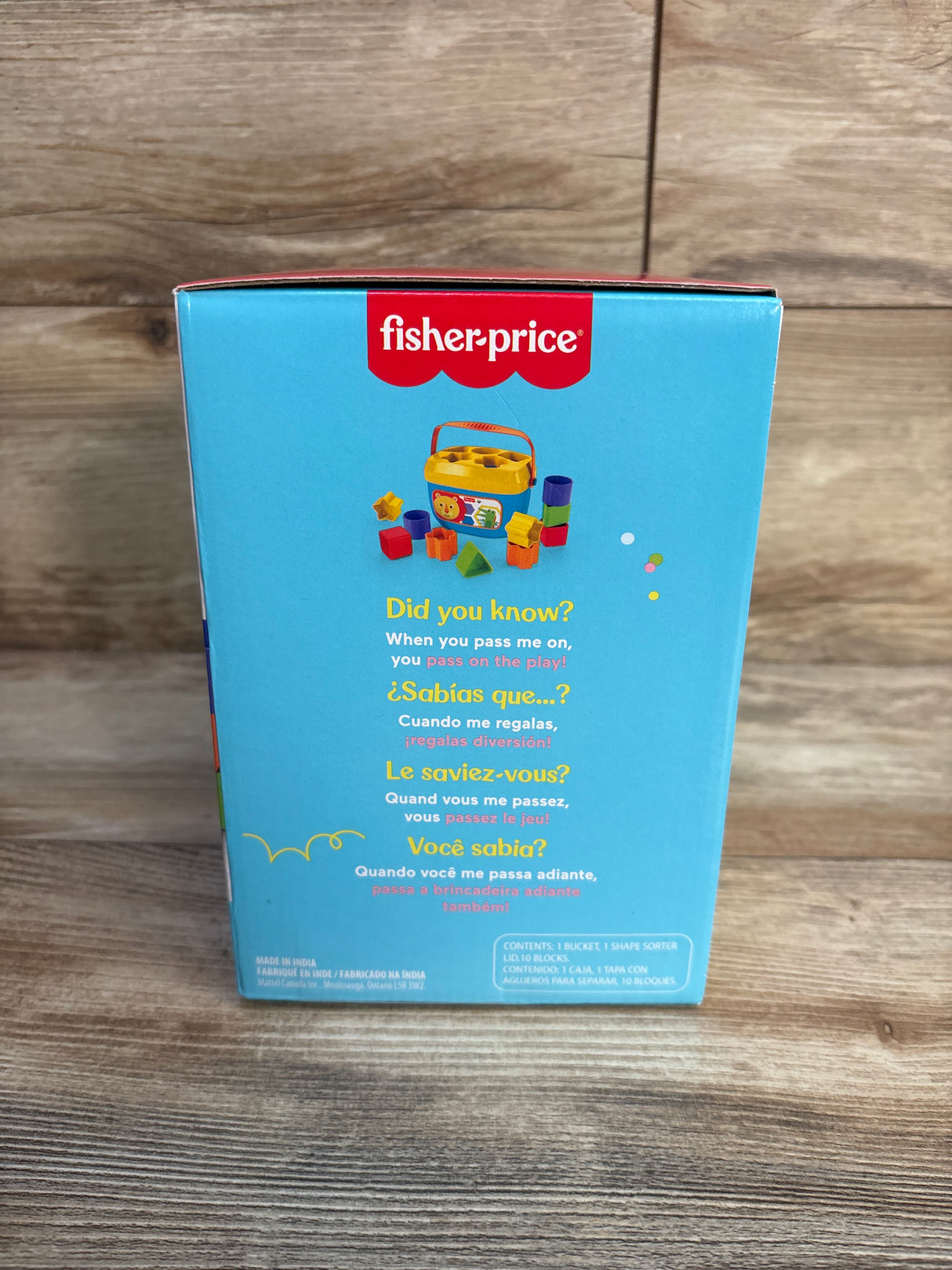 NEW Fisher Price Baby's First Blocks Shape Sorter