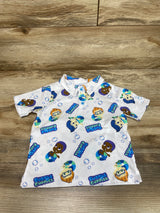 Bubble Guppies Polo Shirt White sz 3T