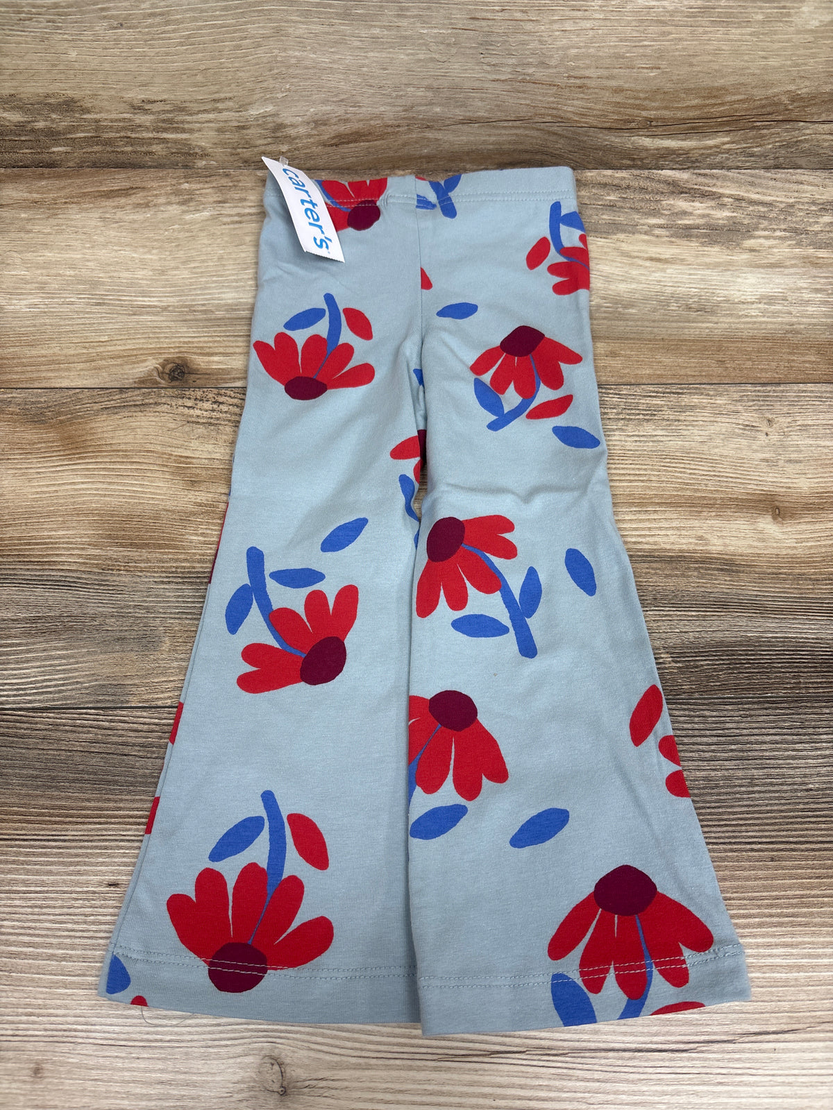 NEW Carter's Floral Flared Leggings Blue sz 2T