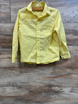 QBK Long Sleeve Button-Up Shirt Yellow sz 5T