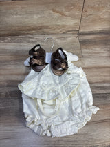 NEW Haute Hippie 3pc Layette Set White sz 3-6m