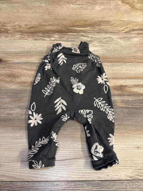 Cat & Jack Floral Romper Grey sz 0-3m - Me n Mommy To Be