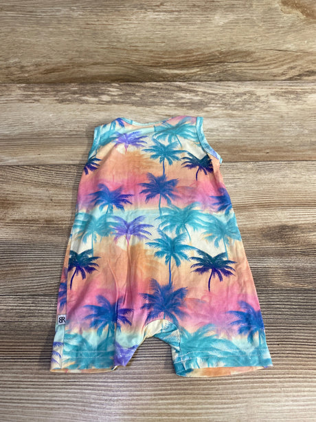 Bums & Roses Cool Palm & Collected Shortie Romper sz 0-3m - Me n Mommy To Be