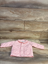 Amazon Essentials x Sofia Grainge Midweight Quilted Ruffle Field Jacket Pink sz 12m
