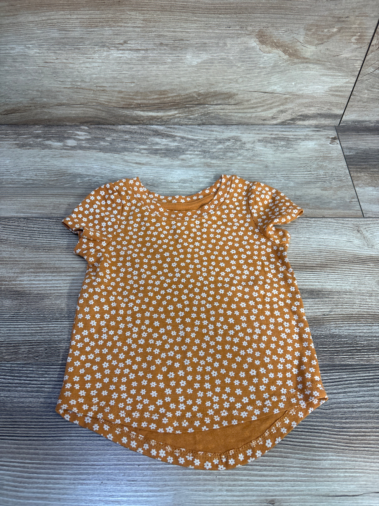 Cat & Jack Floral Shirt Yellow sz 12m