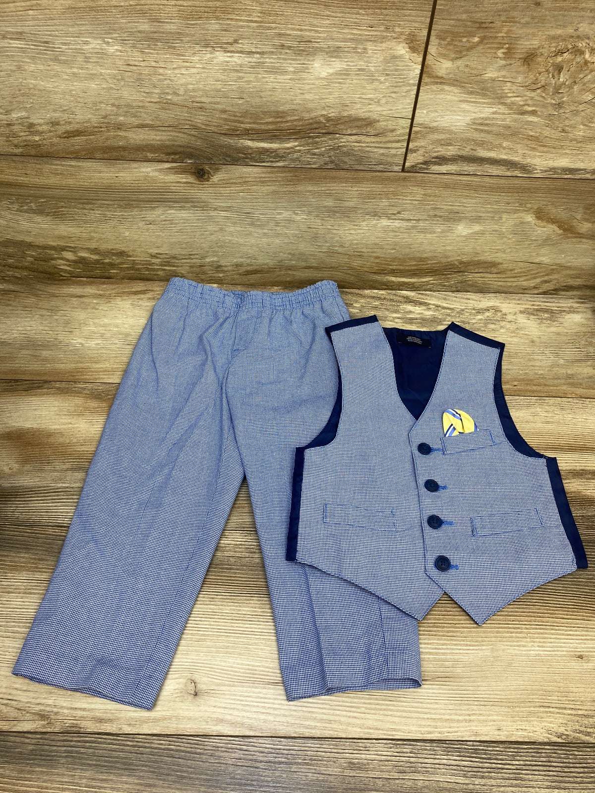 Nautica 2pc Suit Vest & Dress Pants Set Blue sz 3T