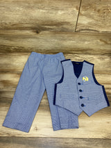Nautica 2pc Suit Vest & Dress Pants Set Blue sz 3T