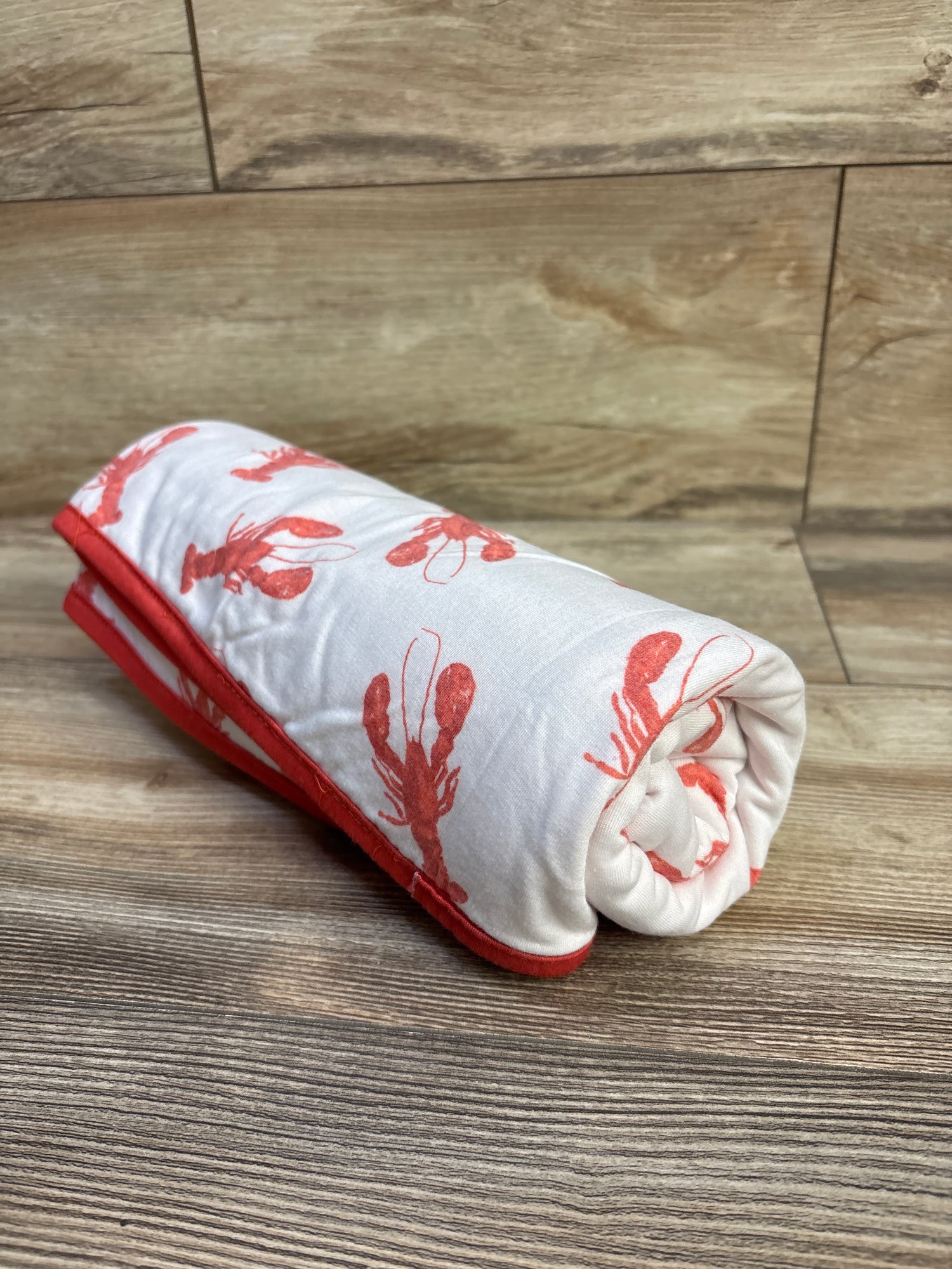 Boat House Multiuse Reversible Lobster Baby Blanket, 42" x 42"