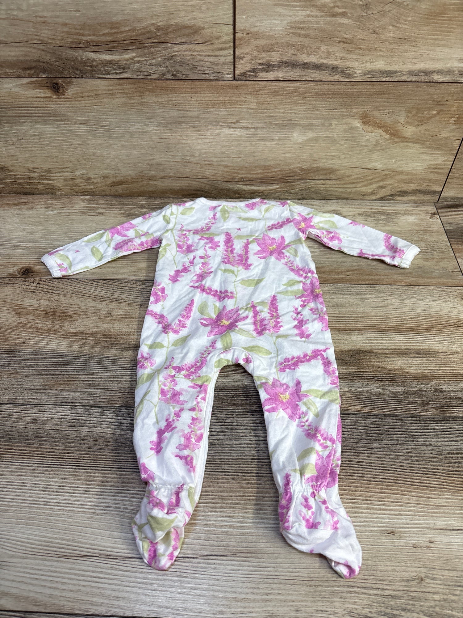 Burt's Bees Baby Organic Footed Coverall White sz Newborn