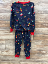Member's Mark 2pc Christmas Pajama Set Navy sz 4T
