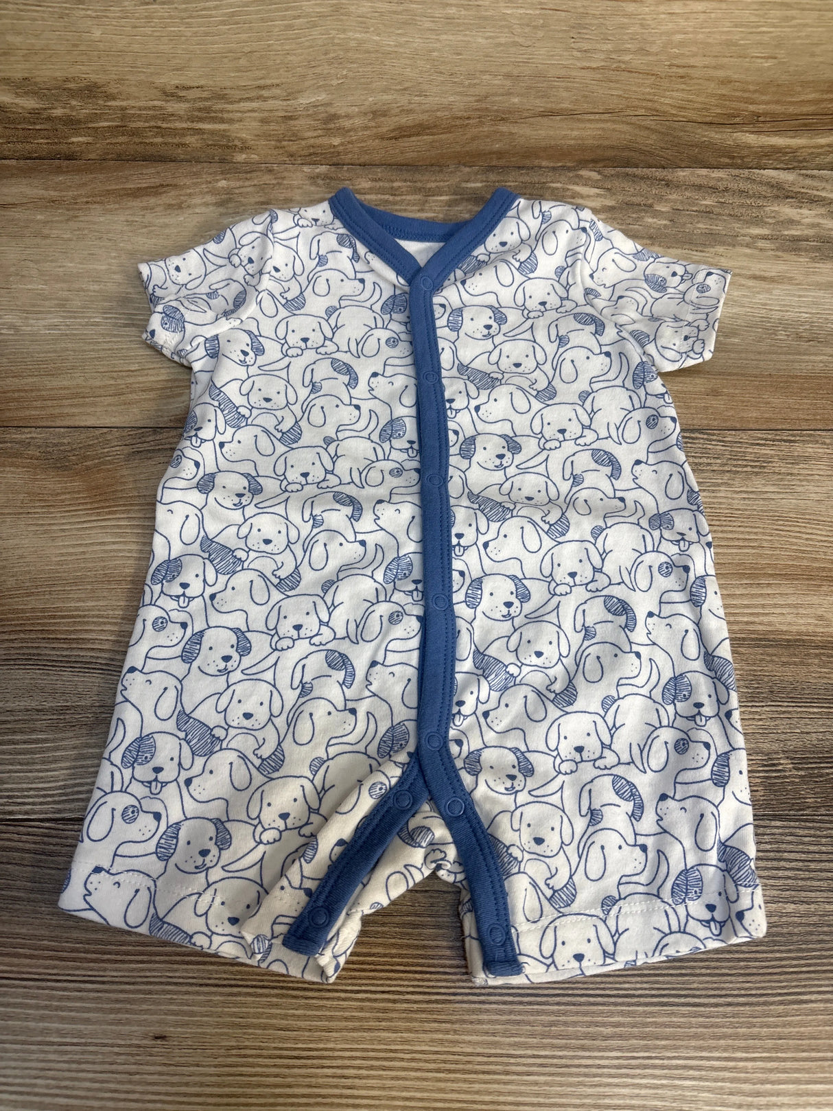 Little Me Striped Dog Sleeper White sz 6m