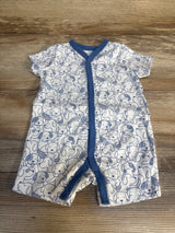 Little Me Striped Dog Sleeper White sz 6m