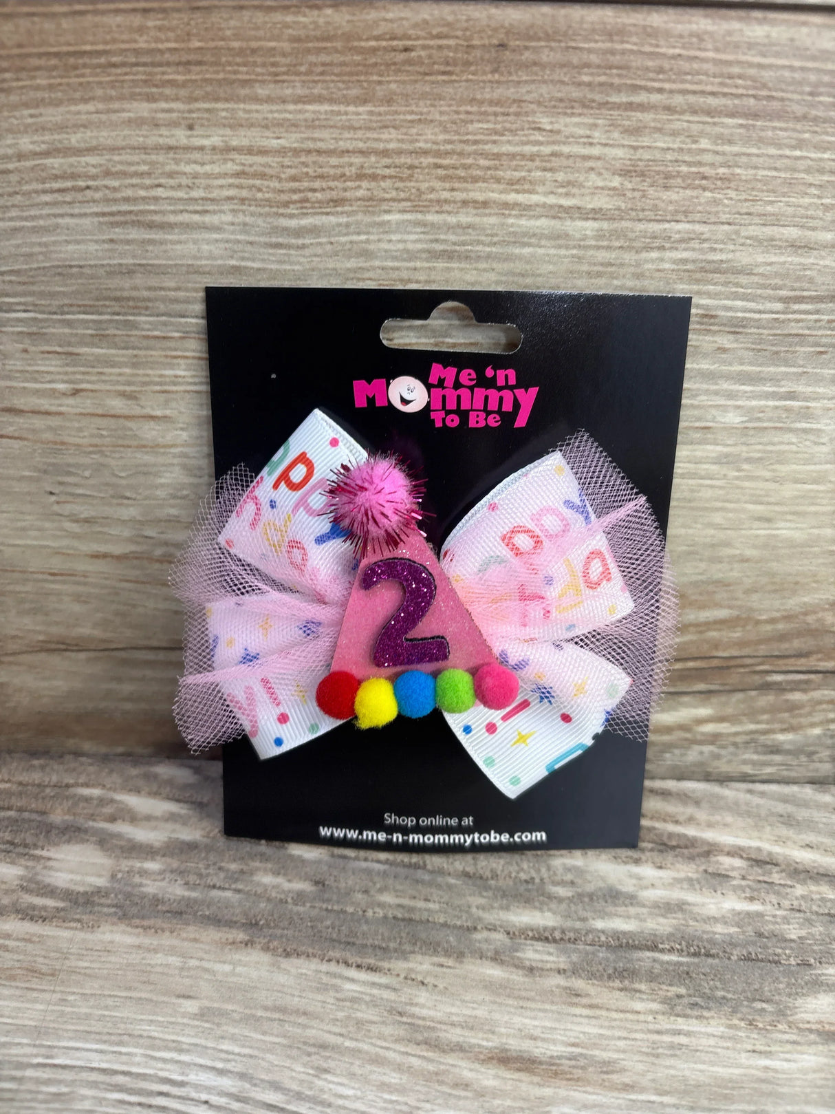 NEW 2nd Birthday Hair Bow White