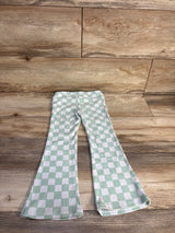 Derek Heart Checkered Flare Leggings Green sz 4T