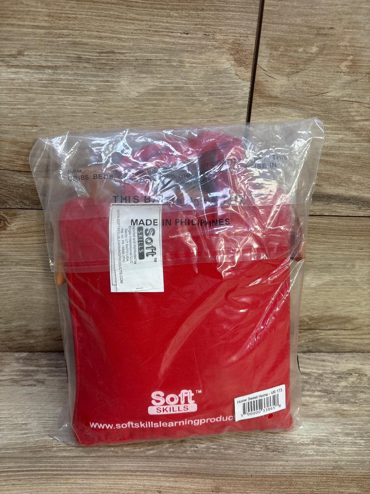 NEW Soft Skill Home Sweet Home Washable Book Red