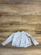Zara Striped Button-Up Shirt Blue sz 3-4T