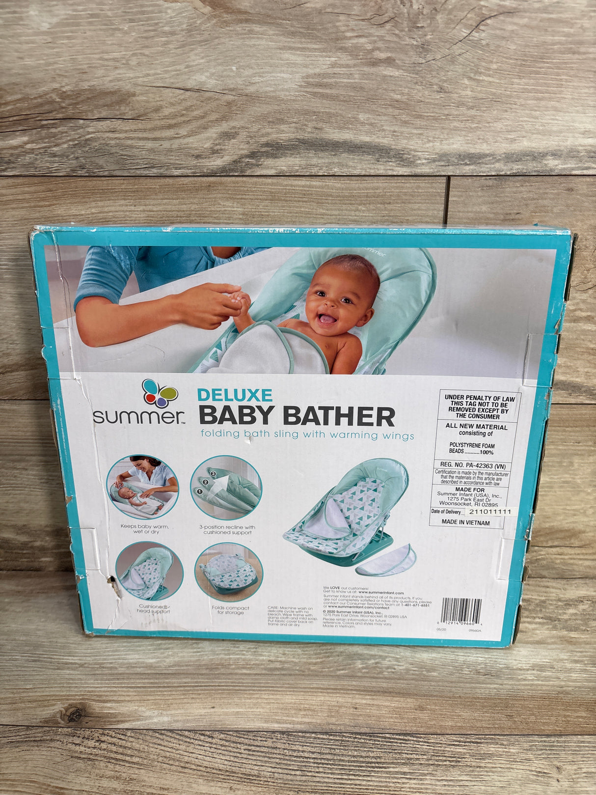 Summer Deluxe Baby Bather Blue