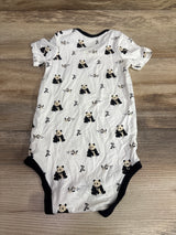 Kyte Baby Bamboo Panda Print Bodysuit White sz 18-24m