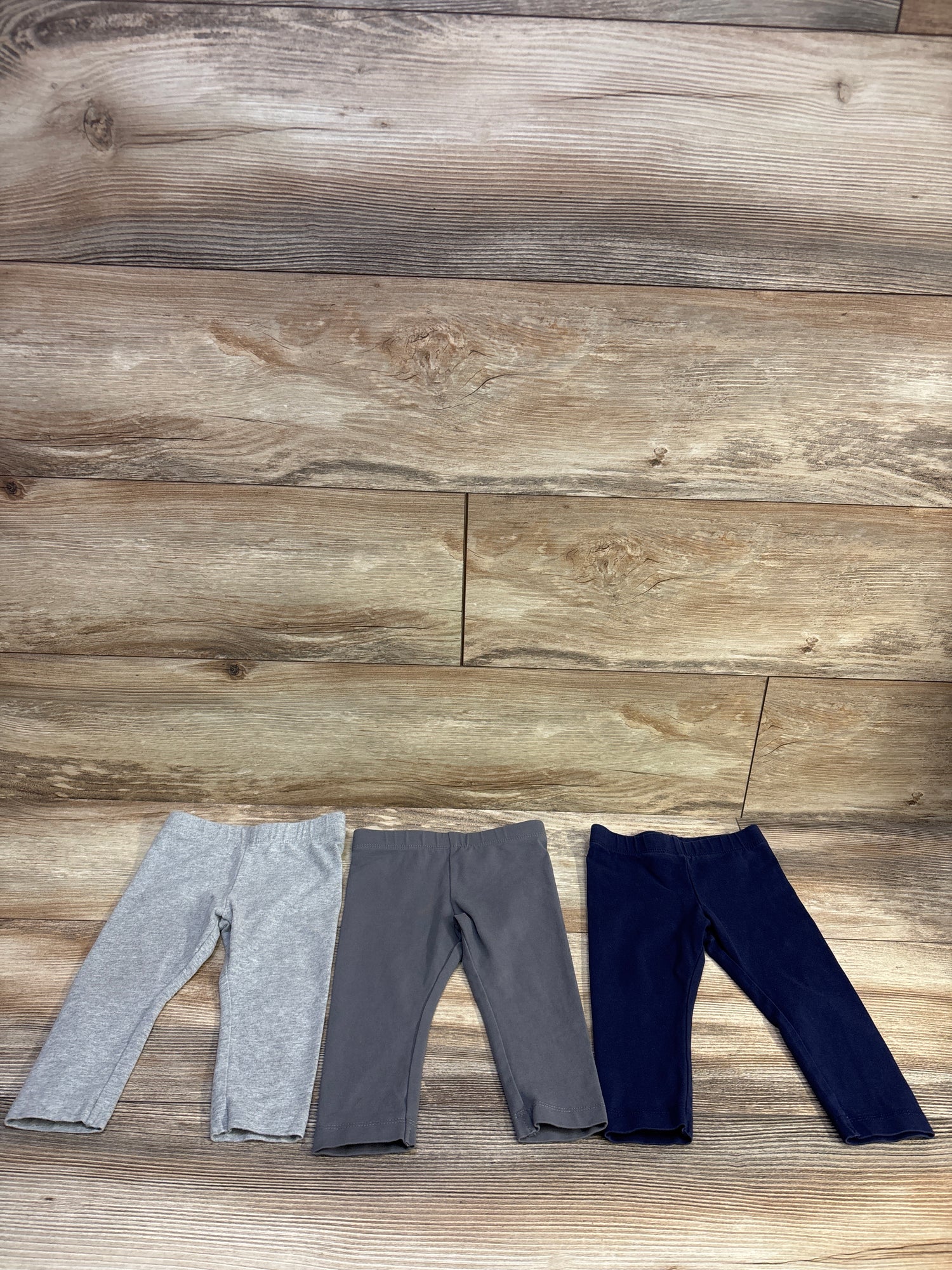 Primary 3pk The Baby Legging Grey sz 6-12m