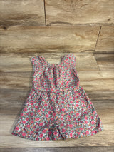 Cat & Jack Floral Shortie Romper White sz 3T