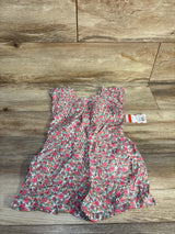 NEW Cat & Jack Floral Shortie Romper White sz 4T
