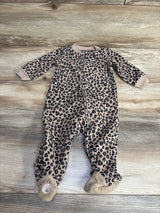 Carter's Leopard Print Blanket Sleeper Tan sz 6m