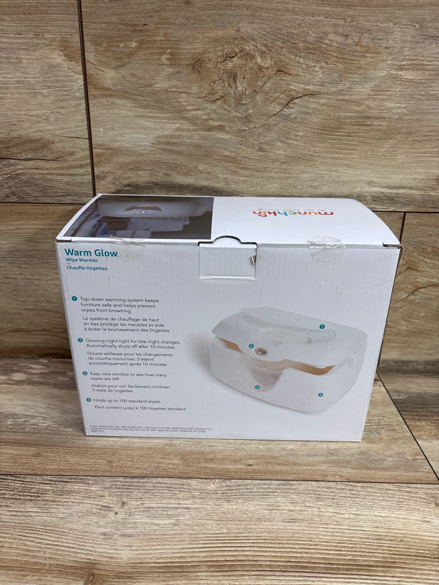 Munchkin Warm Glow Baby Wipe Warmer with Nightlight