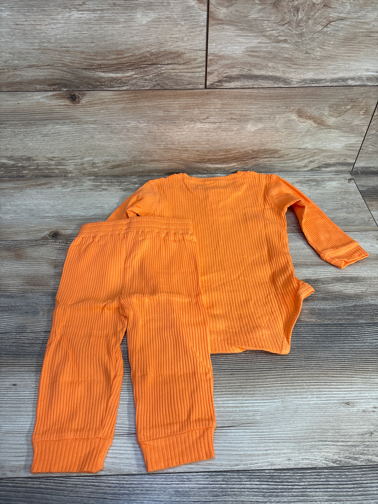 NEW JingleBaBa 2pc Henley Bodysuit & Pants Orange sz 6-12m