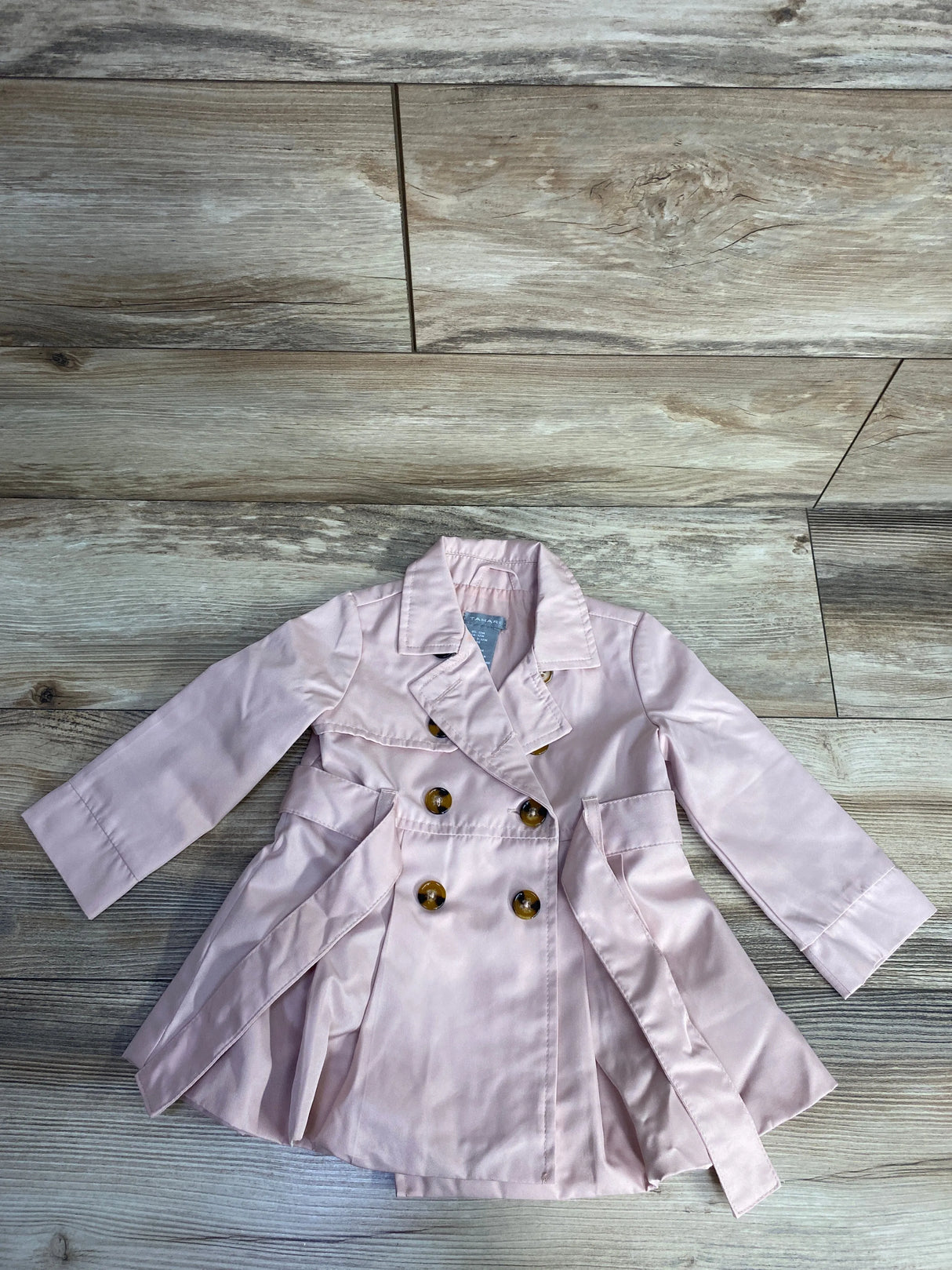 Tahari Dress Trench Coat Pink sz 12m