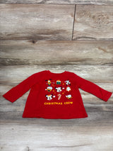 Jumping Beans Disney Mickey Mouse Christmas Crew Shirt Red sz 12m