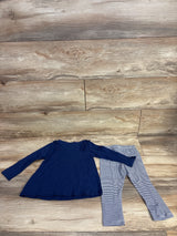 Calvin Klein Long Sleeve Top & Leggings 2pc Set Navy sz 2T