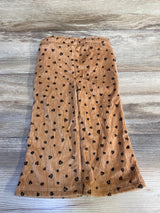 Jumping Beans Ribbed Velour Leopard Print Pull On Pants Brown sz 18m