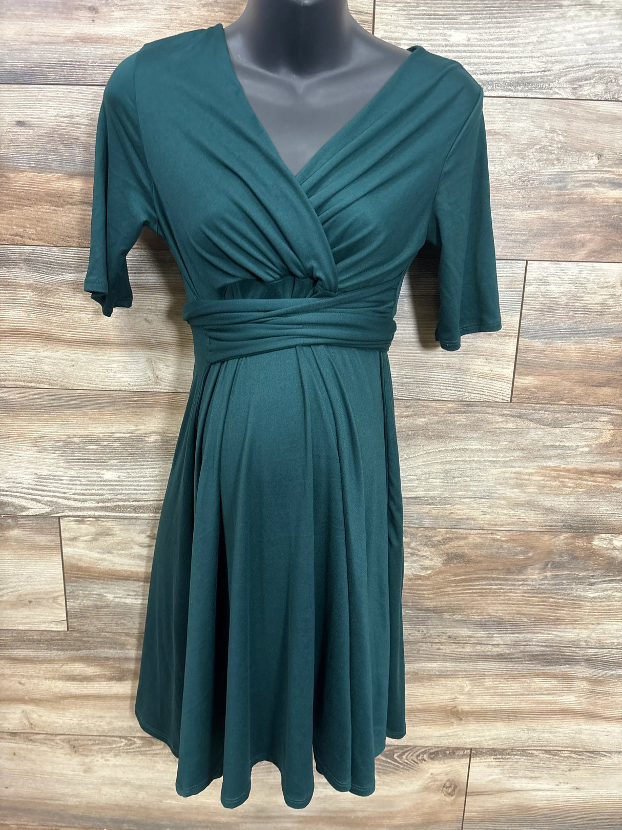 Motherbee Maternity Dress Emerald sz Medium