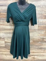 Motherbee Maternity Dress Emerald sz Medium