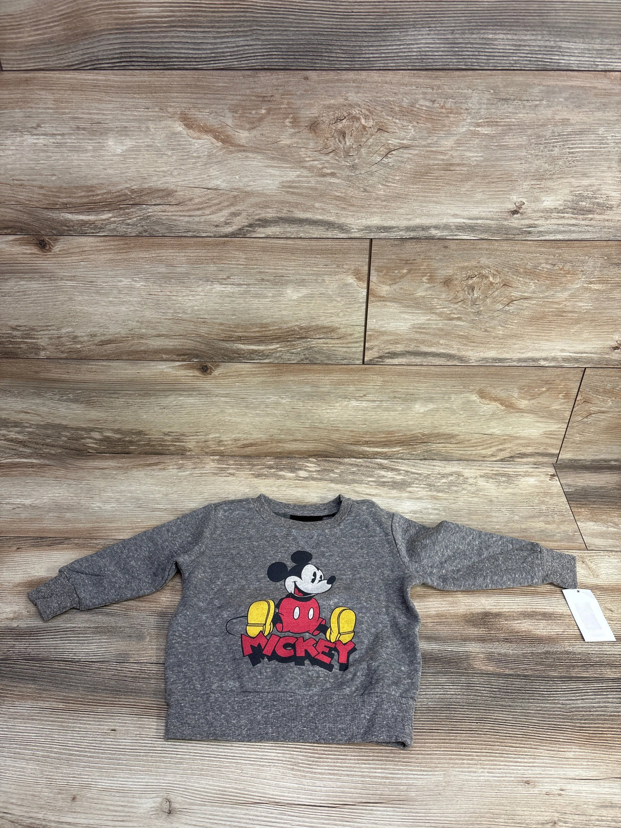 NEW Disney Mickey Mouse Sweatshirt Grey sz 18m