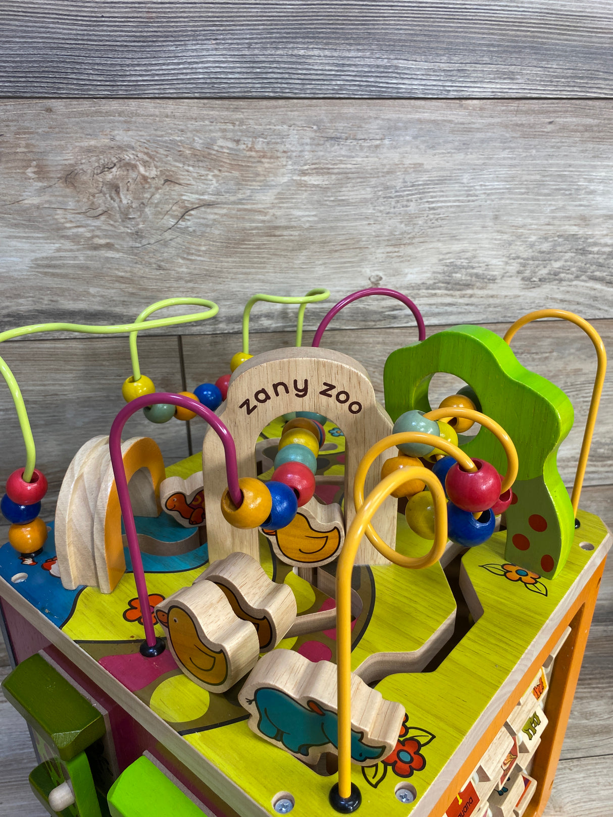 B. Toys Wooden Zany Zoo Activity Cube