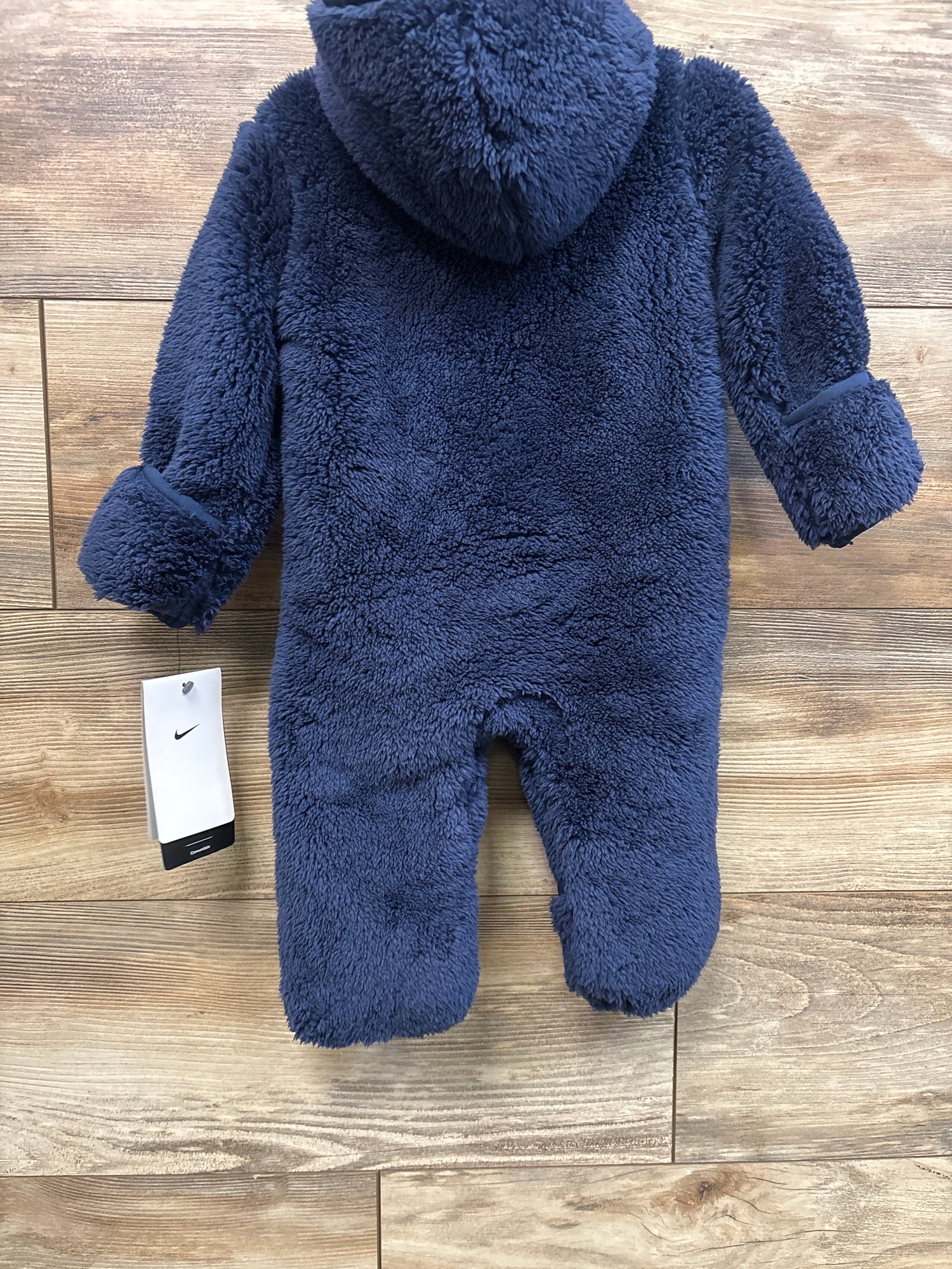 NEW Nike Sherpa Hooded Coverall Midnight Navy sz 6m