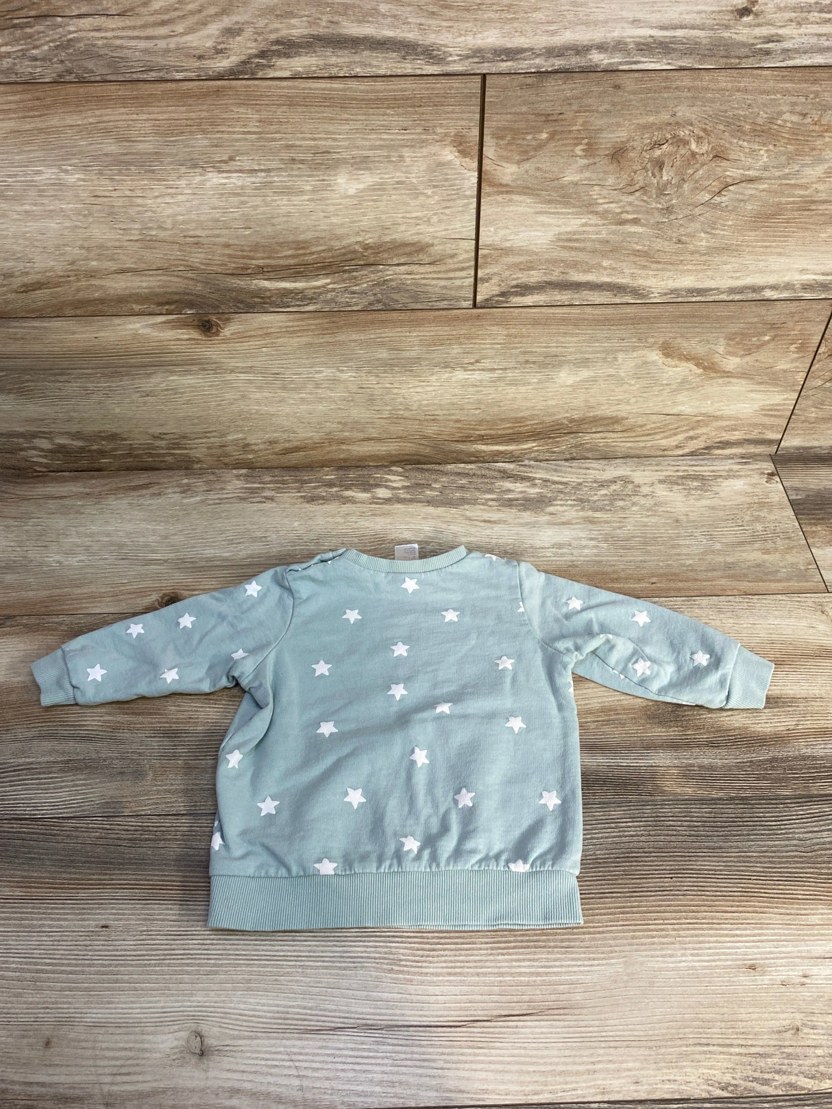 H&M Star Print Pull Over Sweater Teal sz 12m