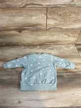 H&M Star Print Pull Over Sweater Teal sz 12m