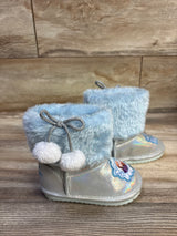 Disney Frozen Faux-Fur Boots Blue sz 8c