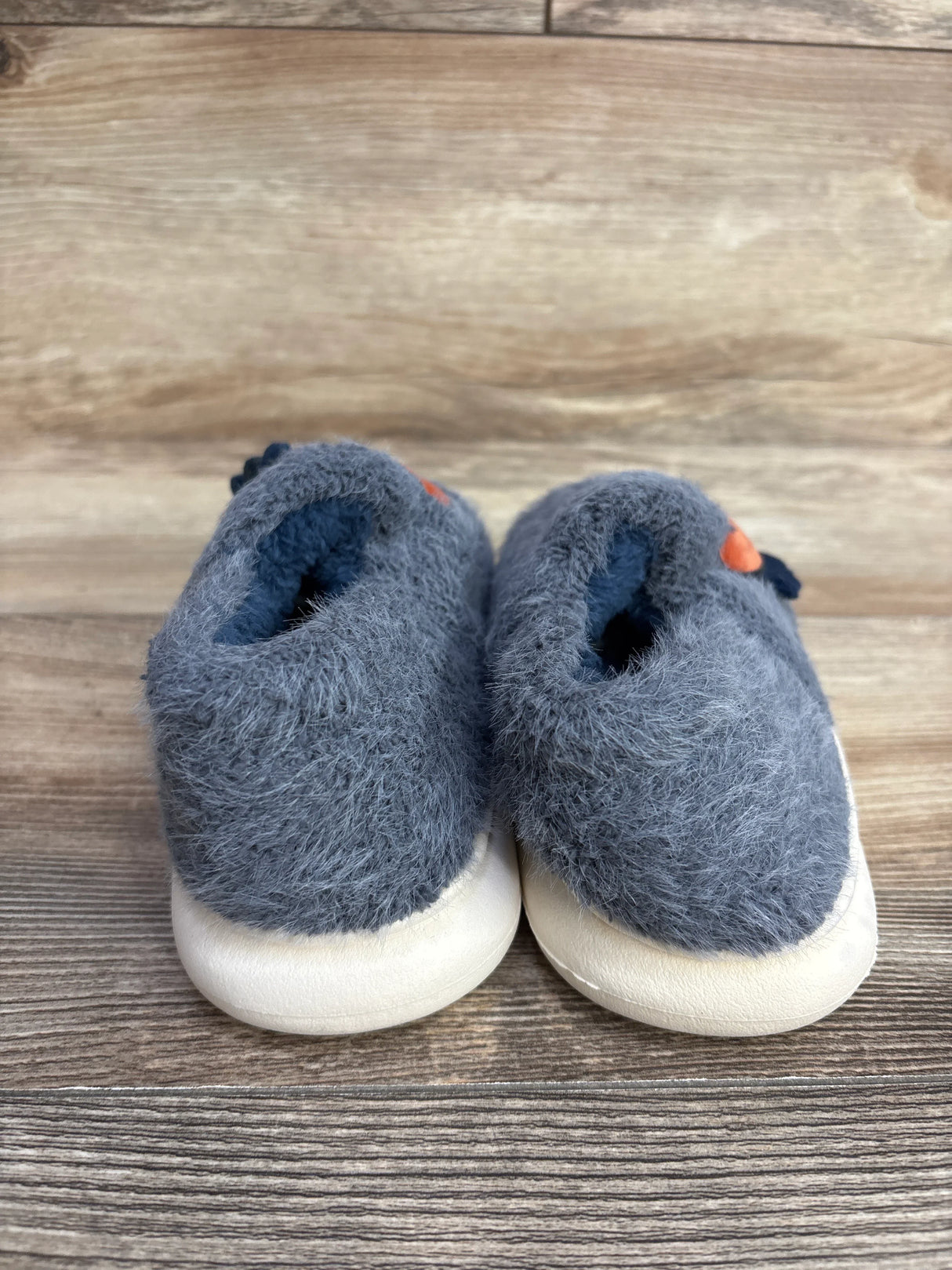 NWOT Dinosaur Plush Slippers Blue sz 9/10c