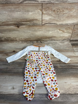 NEW Chickpea 3pc Fall Bodysuit Set White sz 6-9m