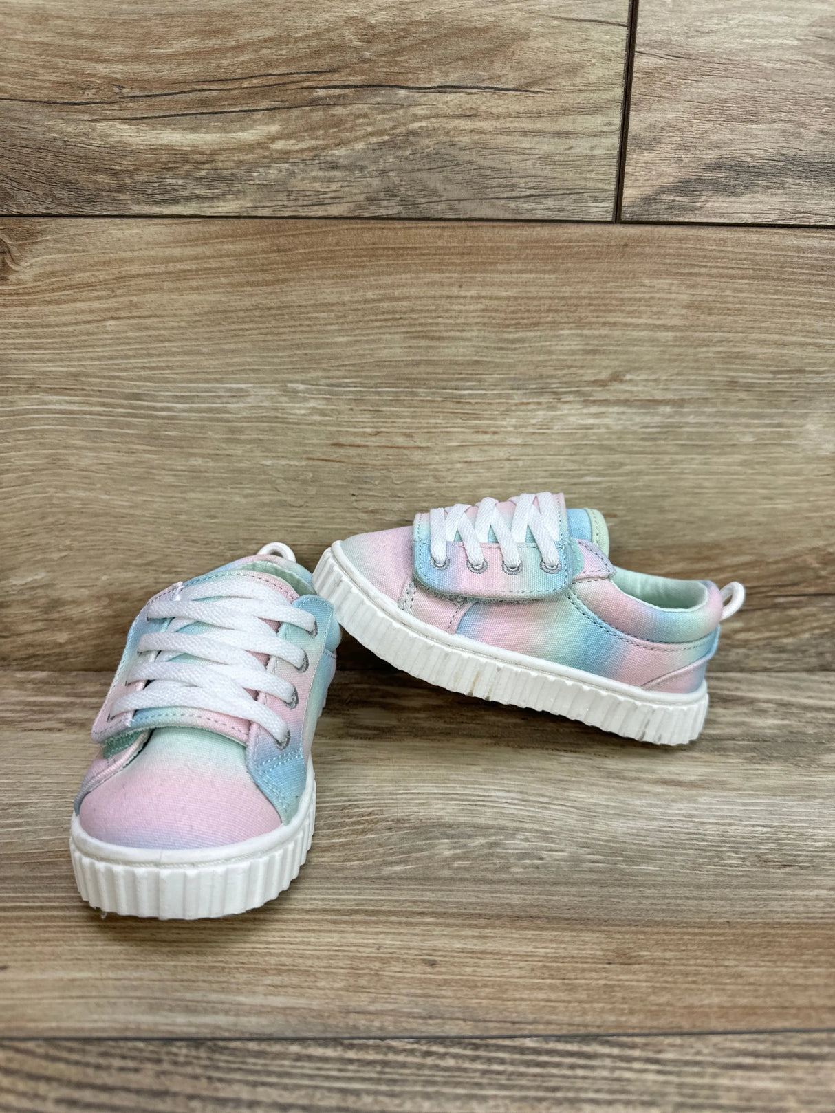 Wonder Nation Girls Alternative Closure Sneakers Pastel Ombre Sz 6c