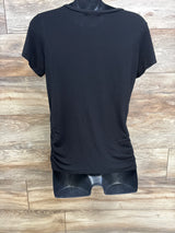 Ragdoll Ruched Maternity Shirt Black sz Medium