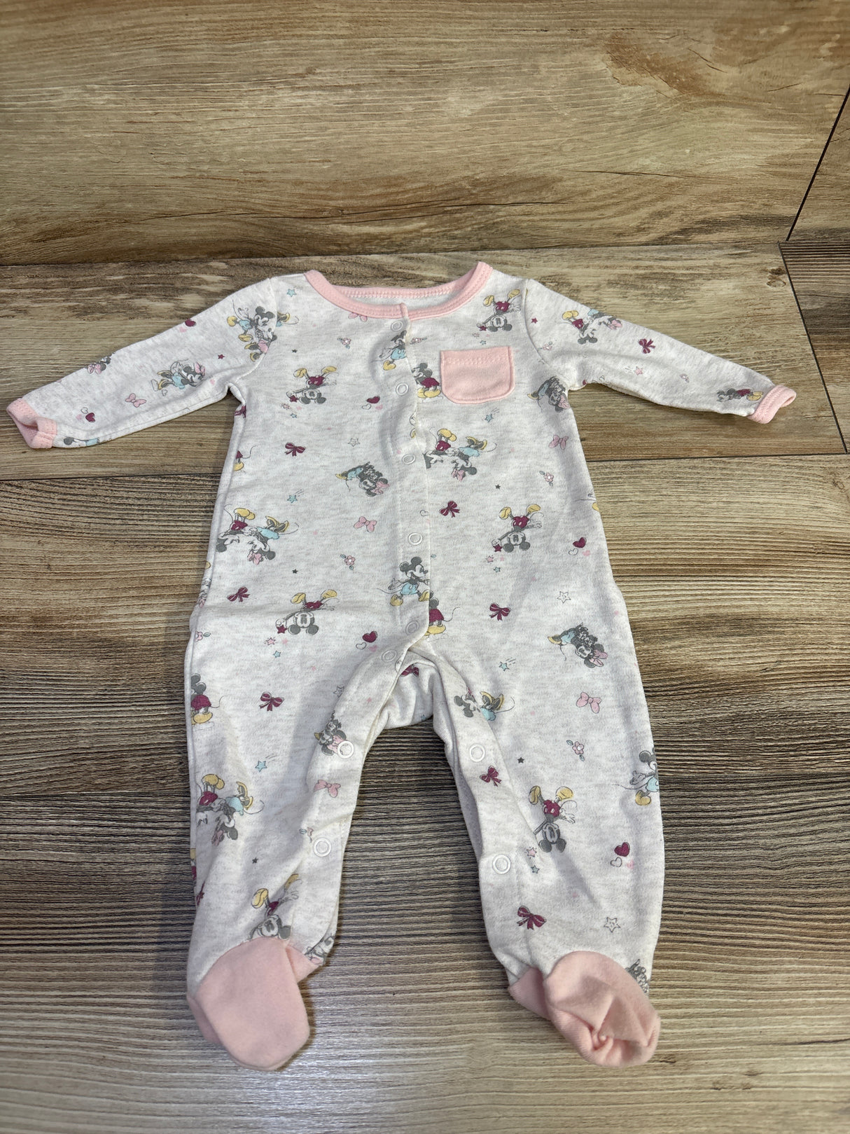 Disney Baby Mickey & Minnie Sleeper Pink sz 0-3m