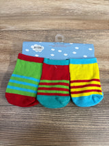 NEW 3pk Monster Face Baby Socks sz 12-24 Months